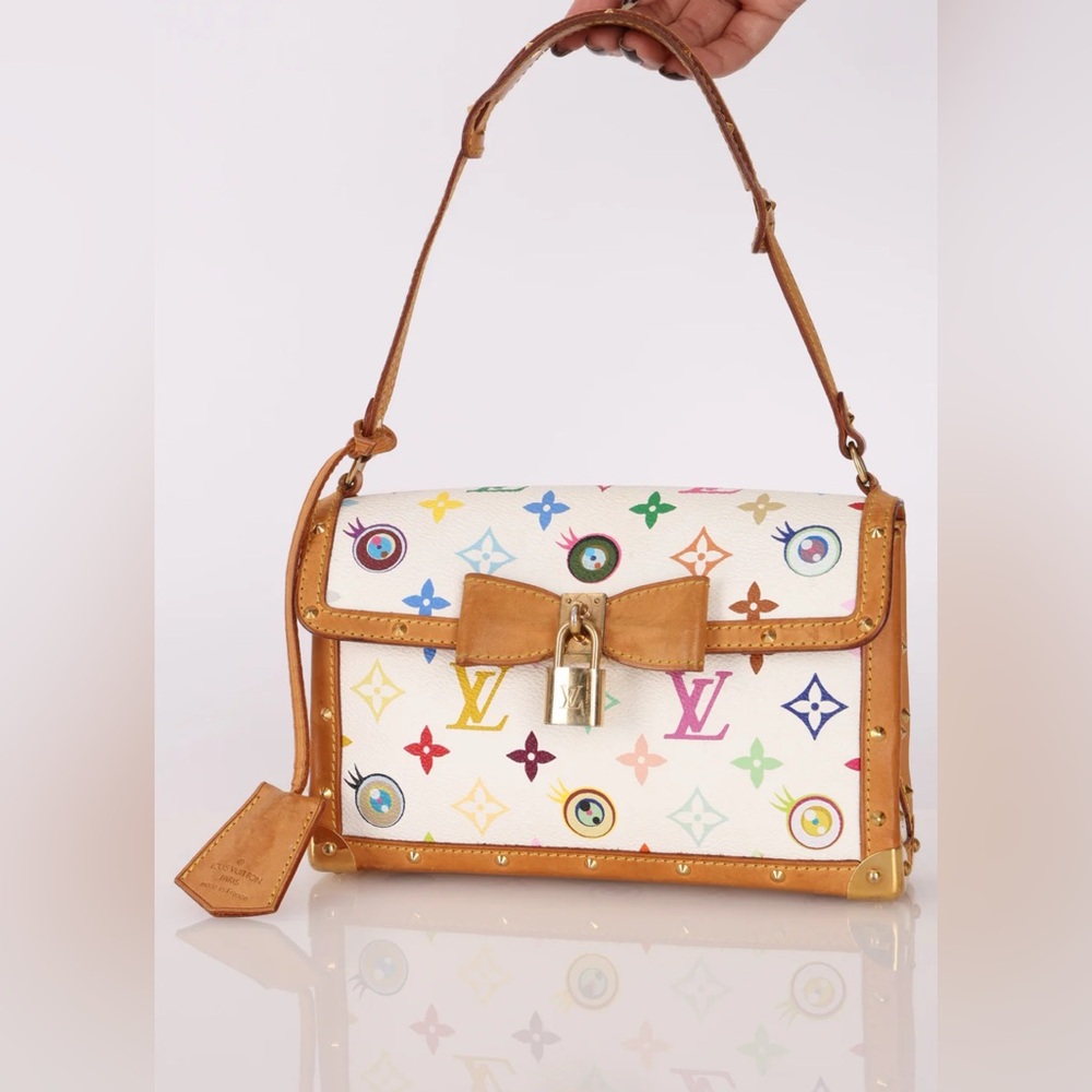 Rare Louis Vuitton Monogram x Takashi Murakami 2003 Eye Need You Shoulder Bag